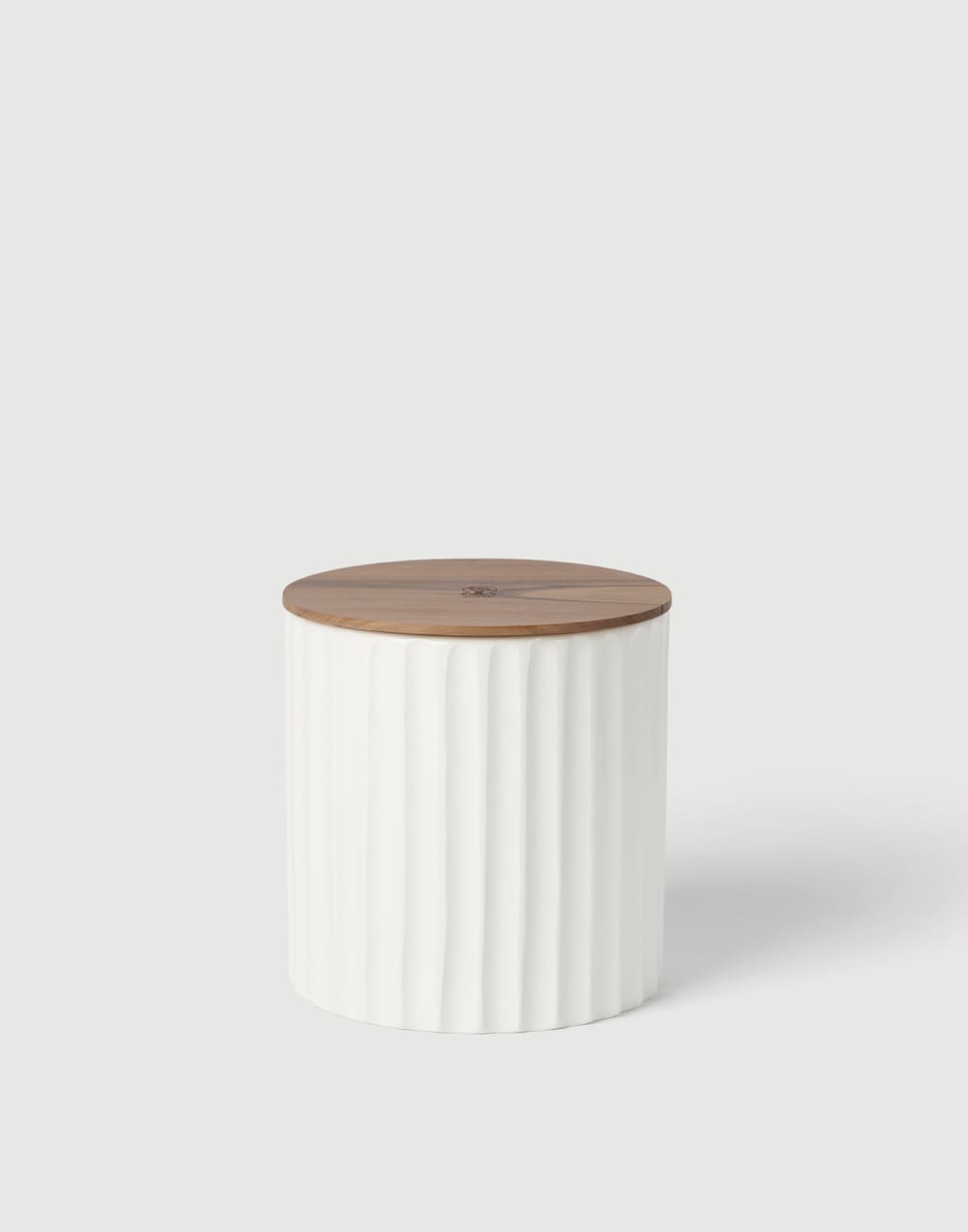 Large candle with walnut wood lid Milk Lifestyle - Brunello Cucinelli