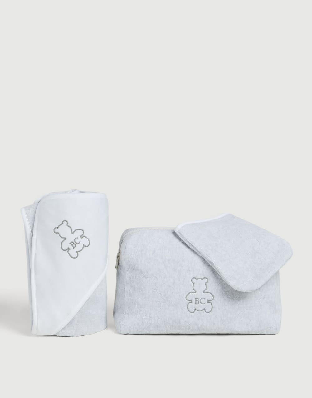 Bernie Baby Bath set Light Grey Baby - Brunello Cucinelli