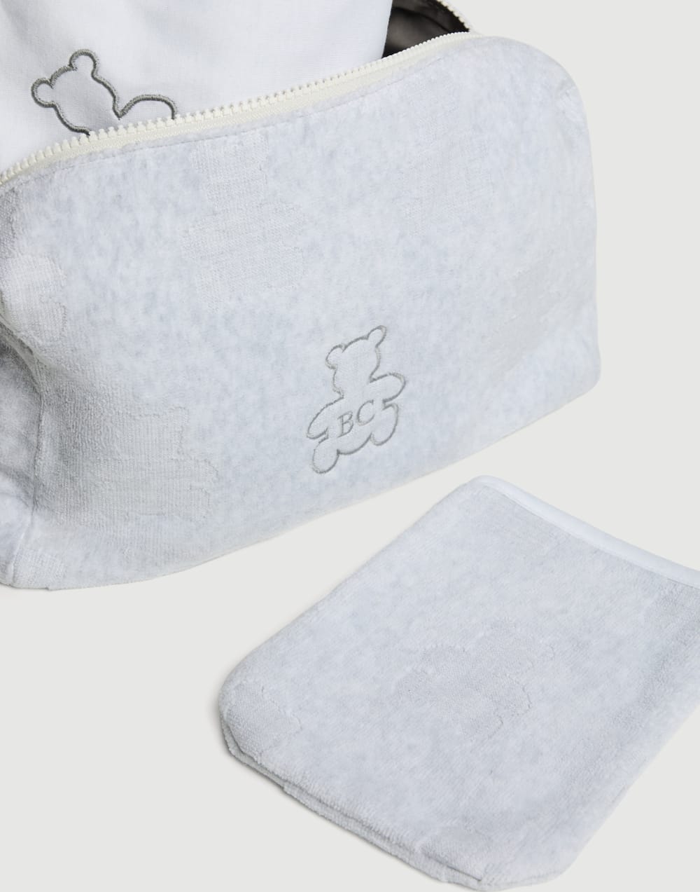 Bernie Baby Bath set Light Grey Baby - Brunello Cucinelli