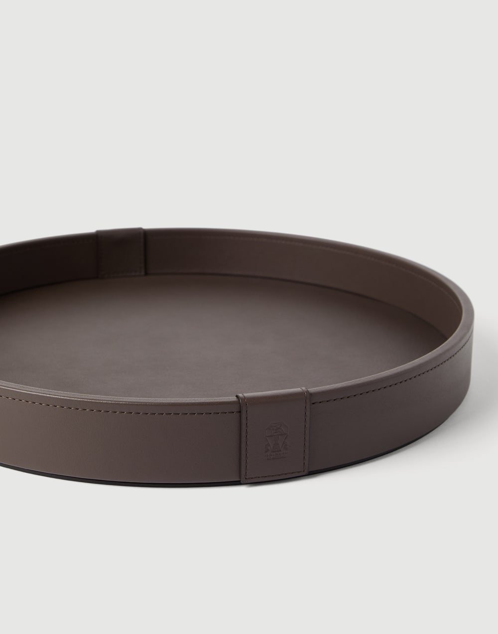 Wood and leather tray Cigar Lifestyle - Brunello Cucinelli