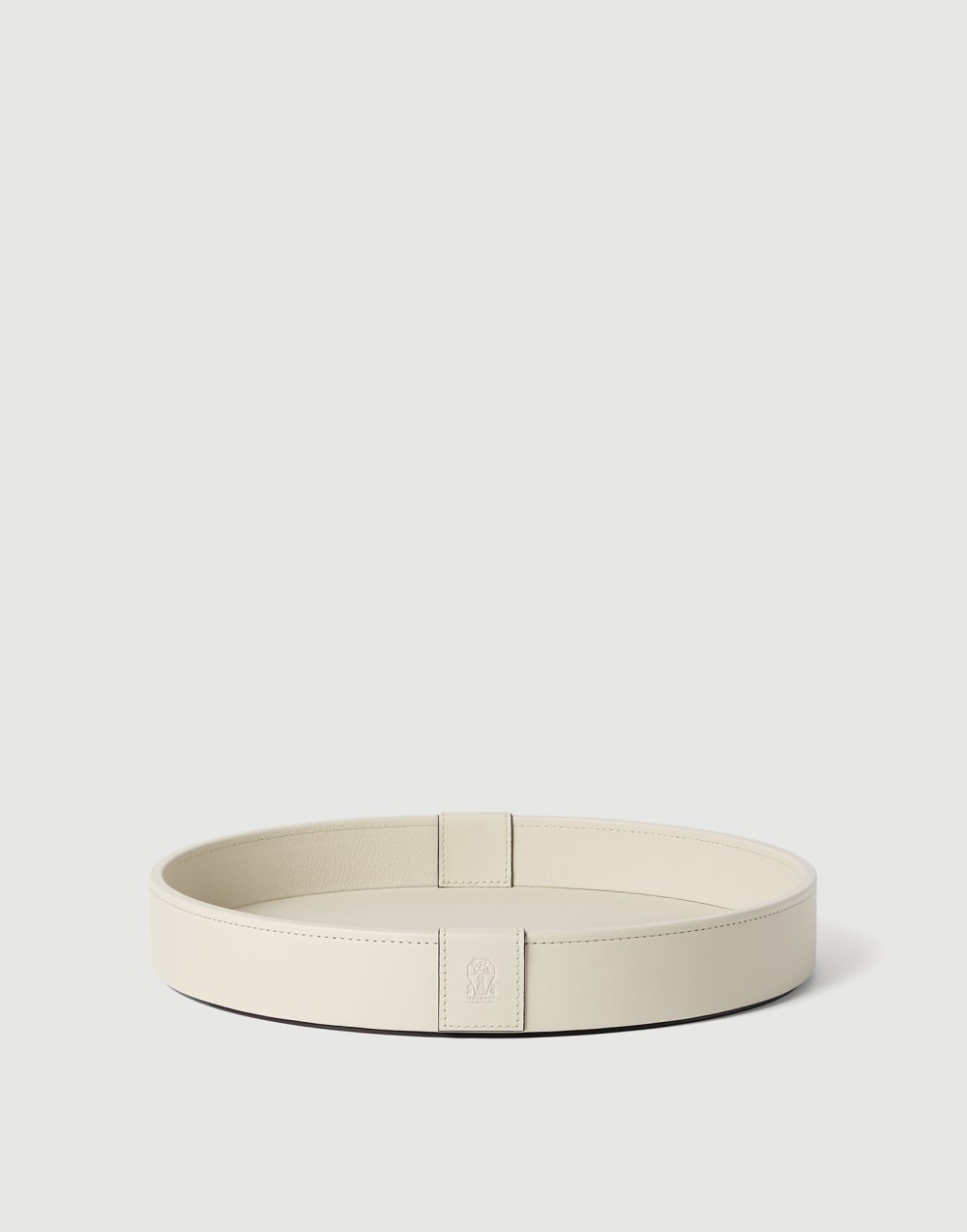 Wood and leather small tray Ivory Lifestyle - Brunello Cucinelli