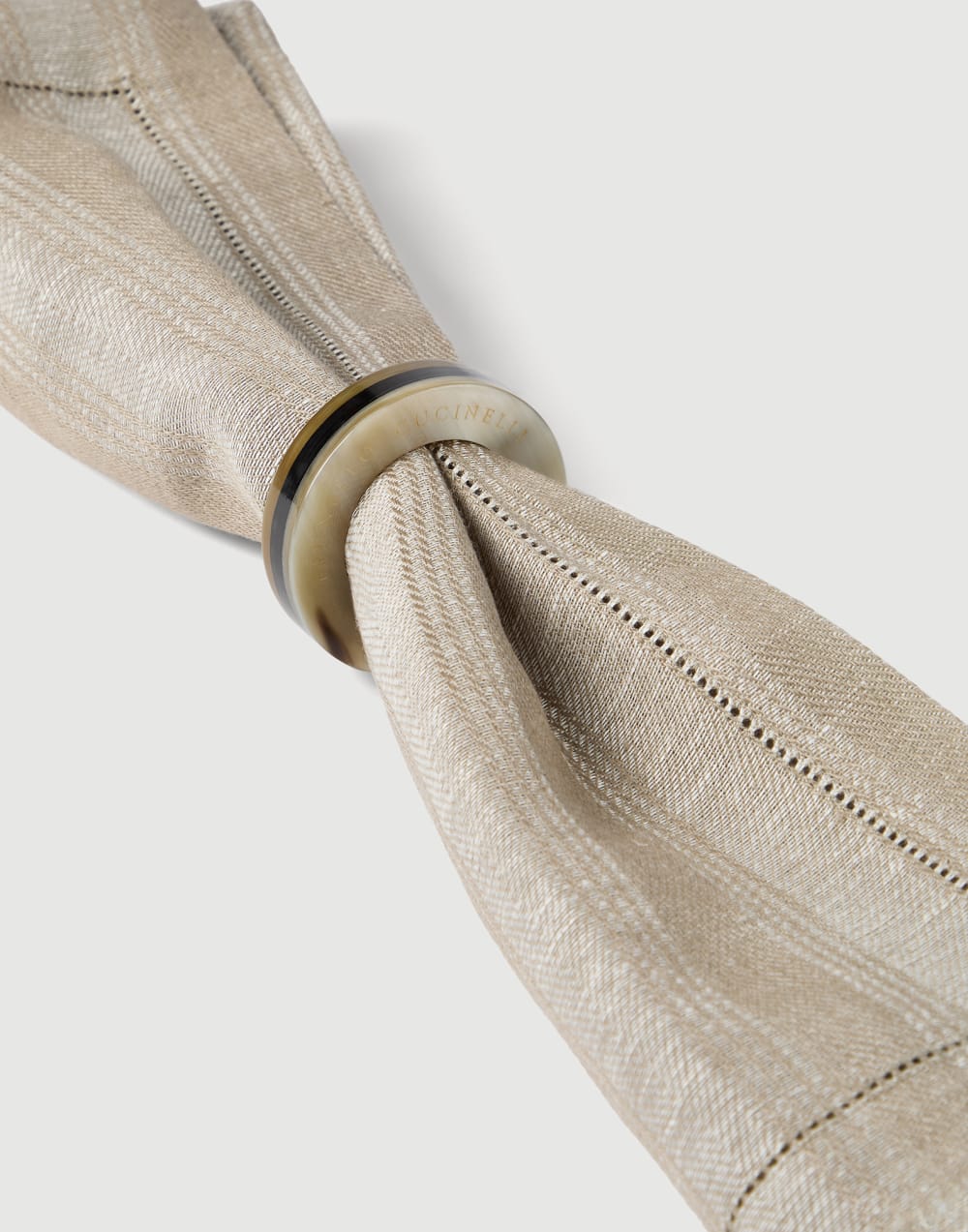 Set de seis servilleteros Cuerno Natural Lifestyle - Brunello Cucinelli