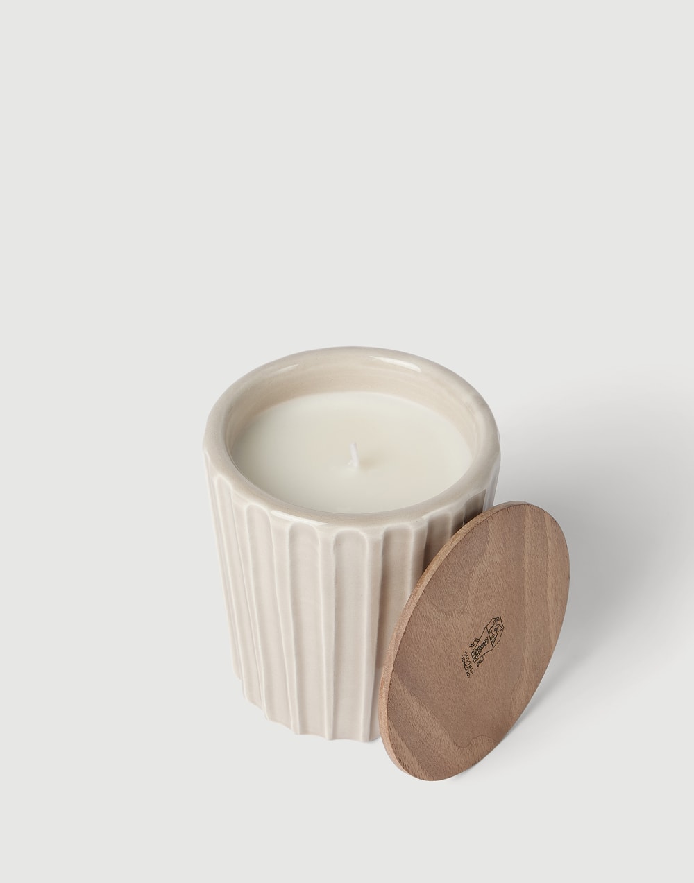 Vela con tapa de madera Beige Lifestyle - Brunello Cucinelli