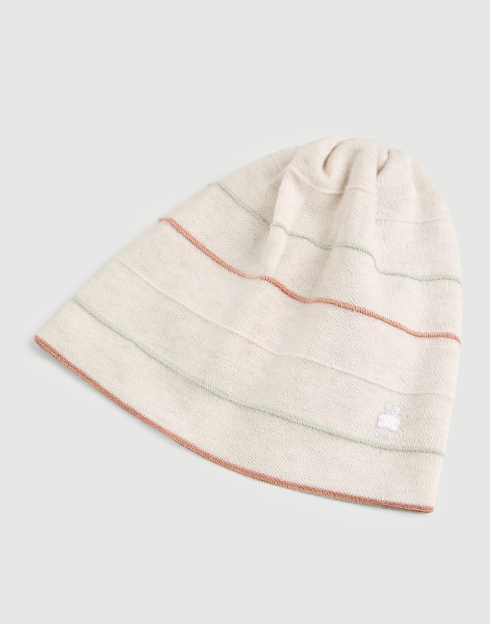 Gorro papalina Baby Bernie a rayas Avena Bebé - Brunello Cucinelli