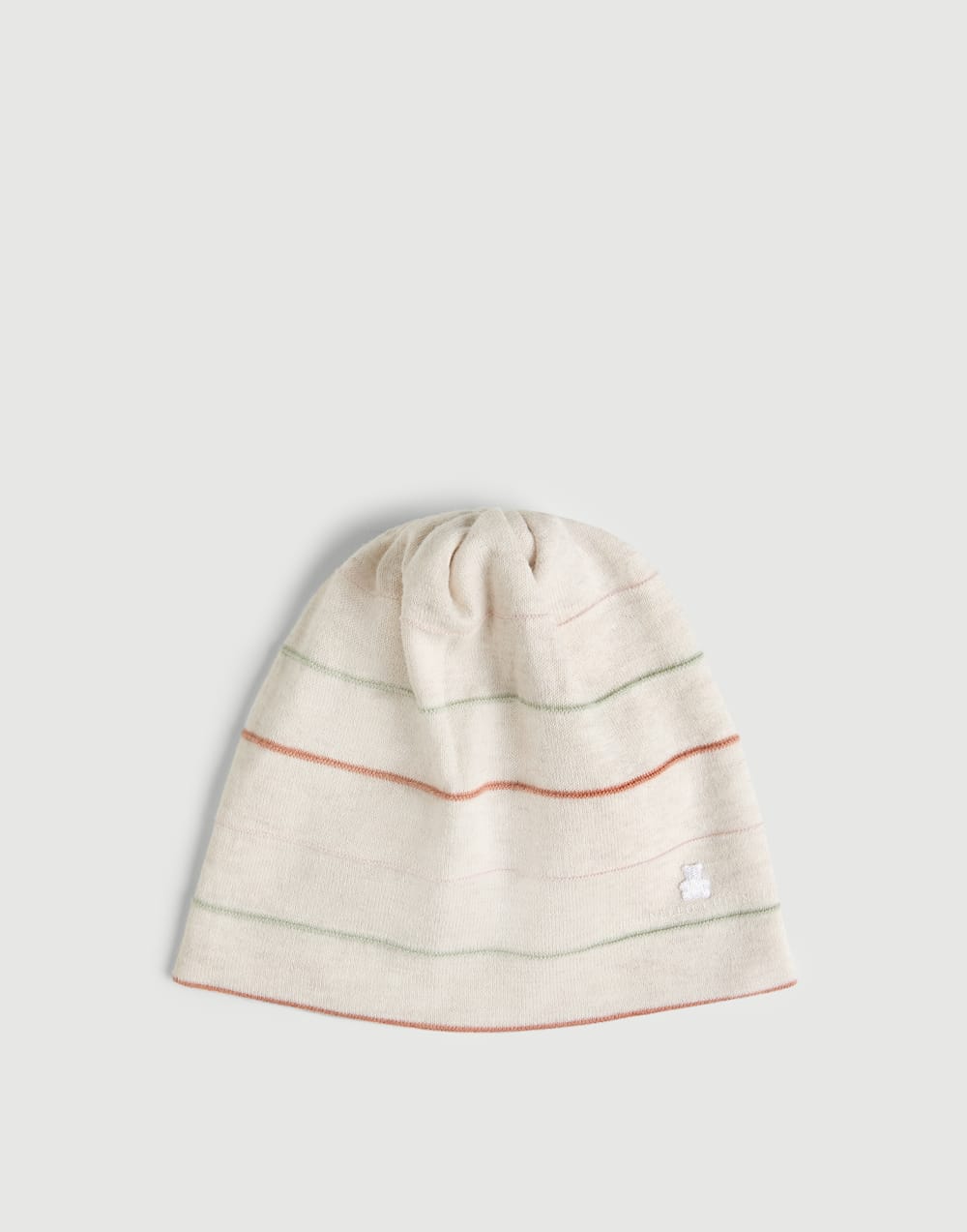Gorro papalina Baby Bernie a rayas Avena Bebé - Brunello Cucinelli