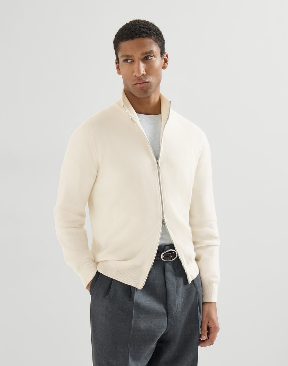 Cashmere cardigan Panama Man - Brunello Cucinelli