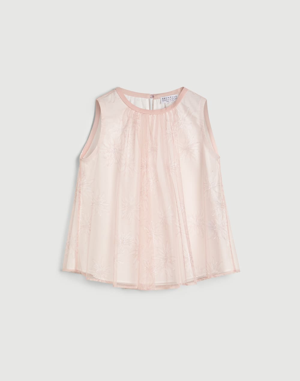Sparkling daisy top Light Pink Girls - Brunello Cucinelli