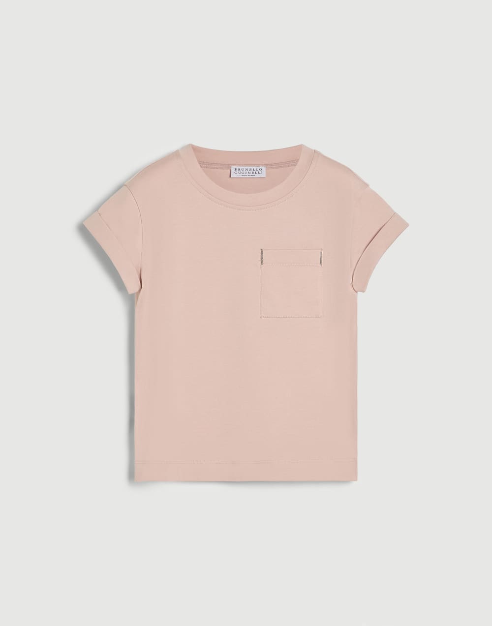 Jersey T-shirt Light Pink Girls - Brunello Cucinelli