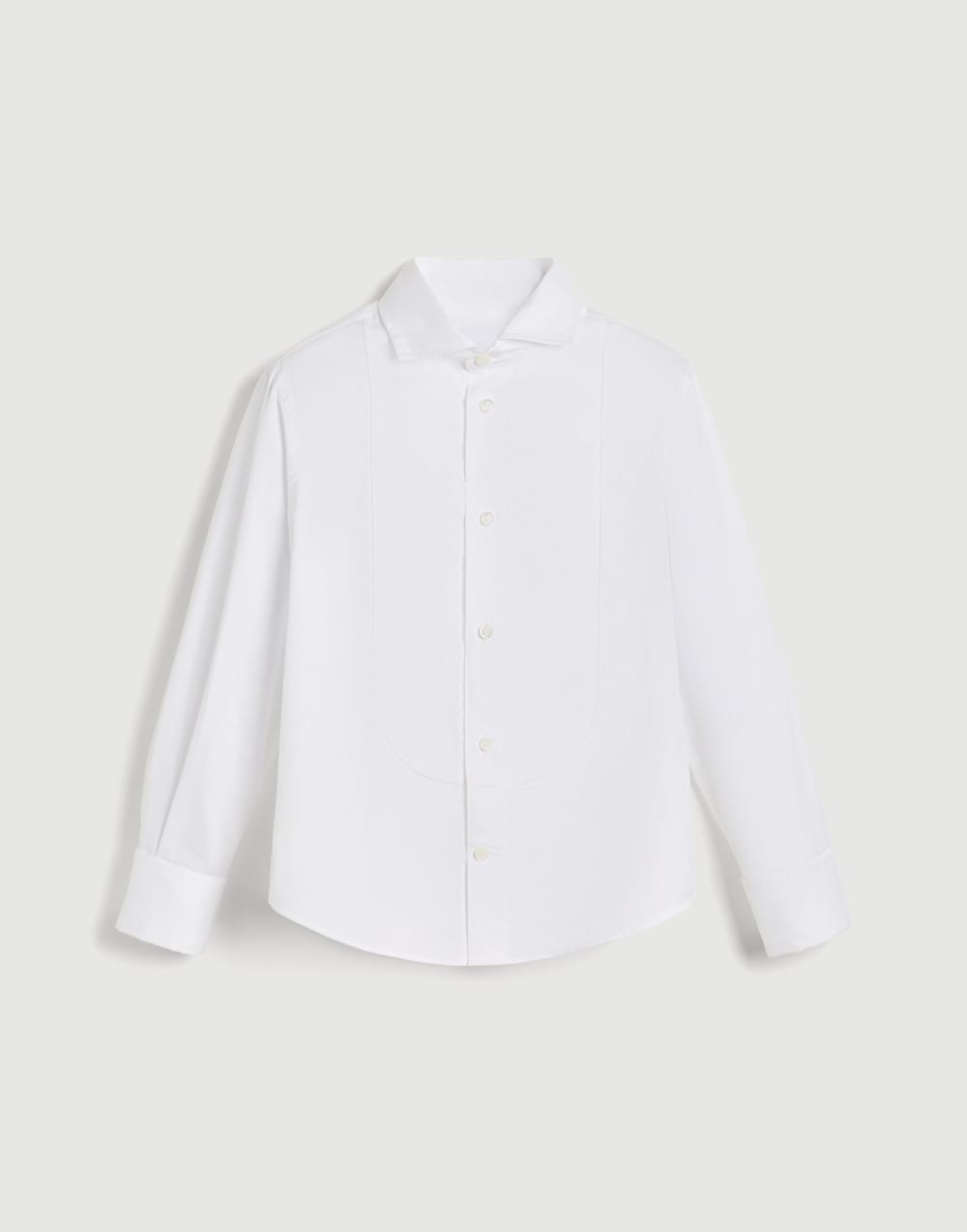 Twill shirt with spread collar White Boys - Brunello Cucinelli