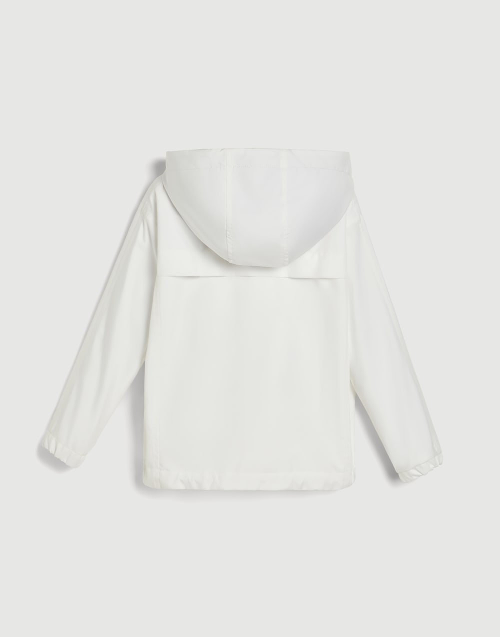 Nylon hooded outerwear jacket with logo White Girls - Brunello Cucinelli