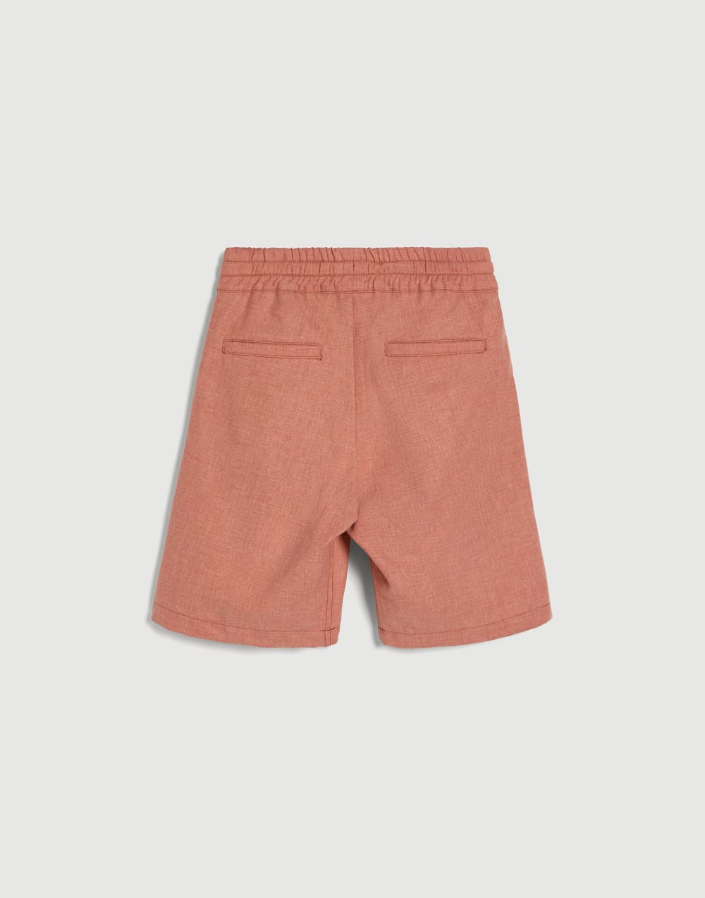 Mouliné canvas Bermuda shorts Apricot Boys - Brunello Cucinelli