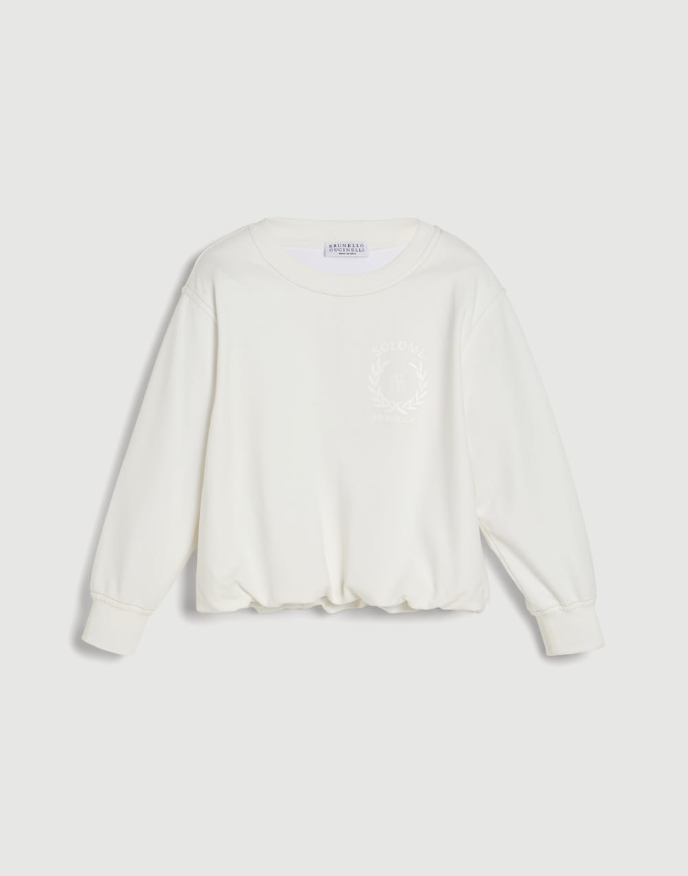 Sweatshirt with print White Girls - Brunello Cucinelli