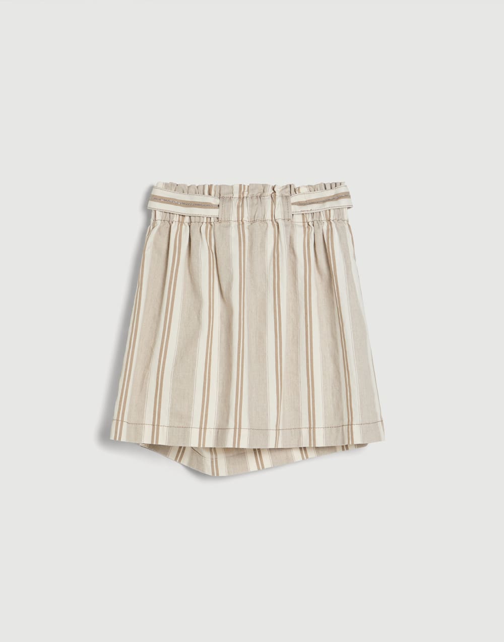 Mini Wrap skirt with monili Sand Girls - Brunello Cucinelli