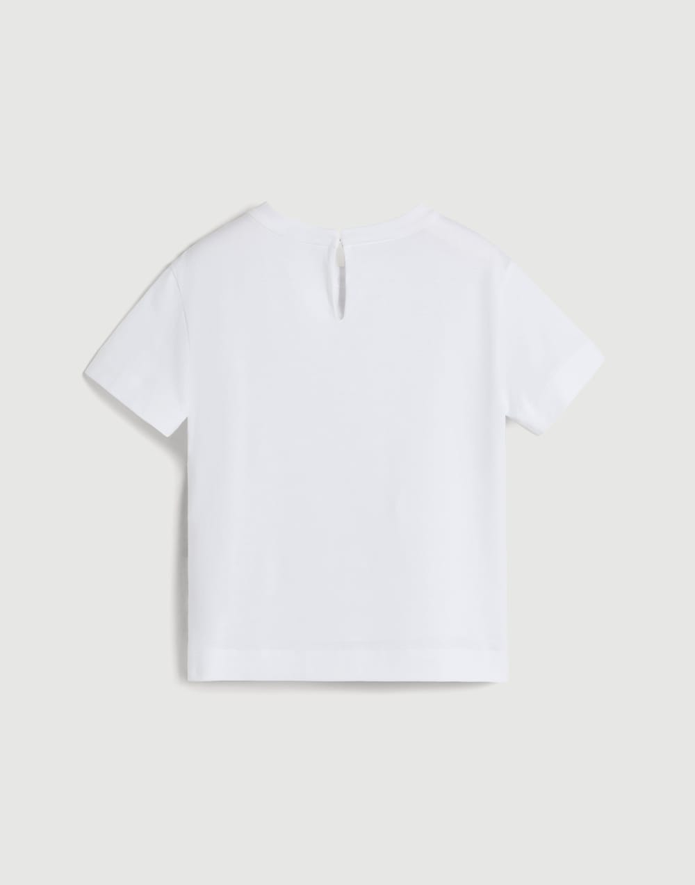 T-Shirt mit Dazzling Stripes Weiß Mädchen - Brunello Cucinelli