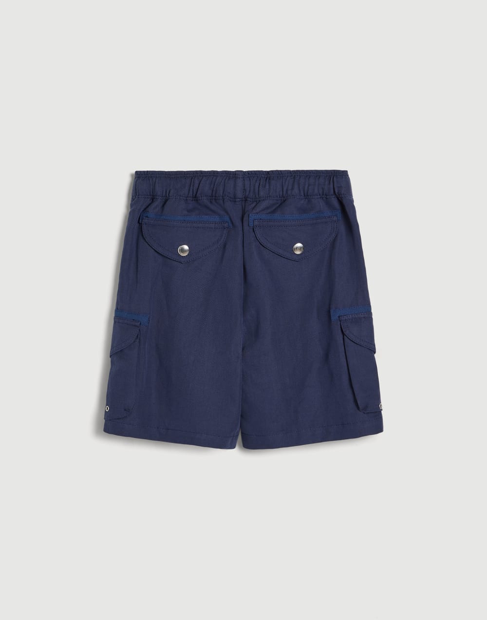 Bermuda shorts with drawstring and cargo pockets Blue Boys - Brunello Cucinelli