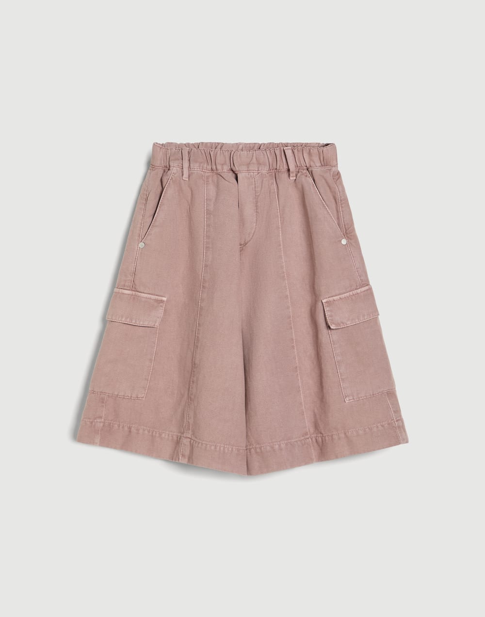 Bermudas Wide Long con Monile Rosa Niña - Brunello Cucinelli