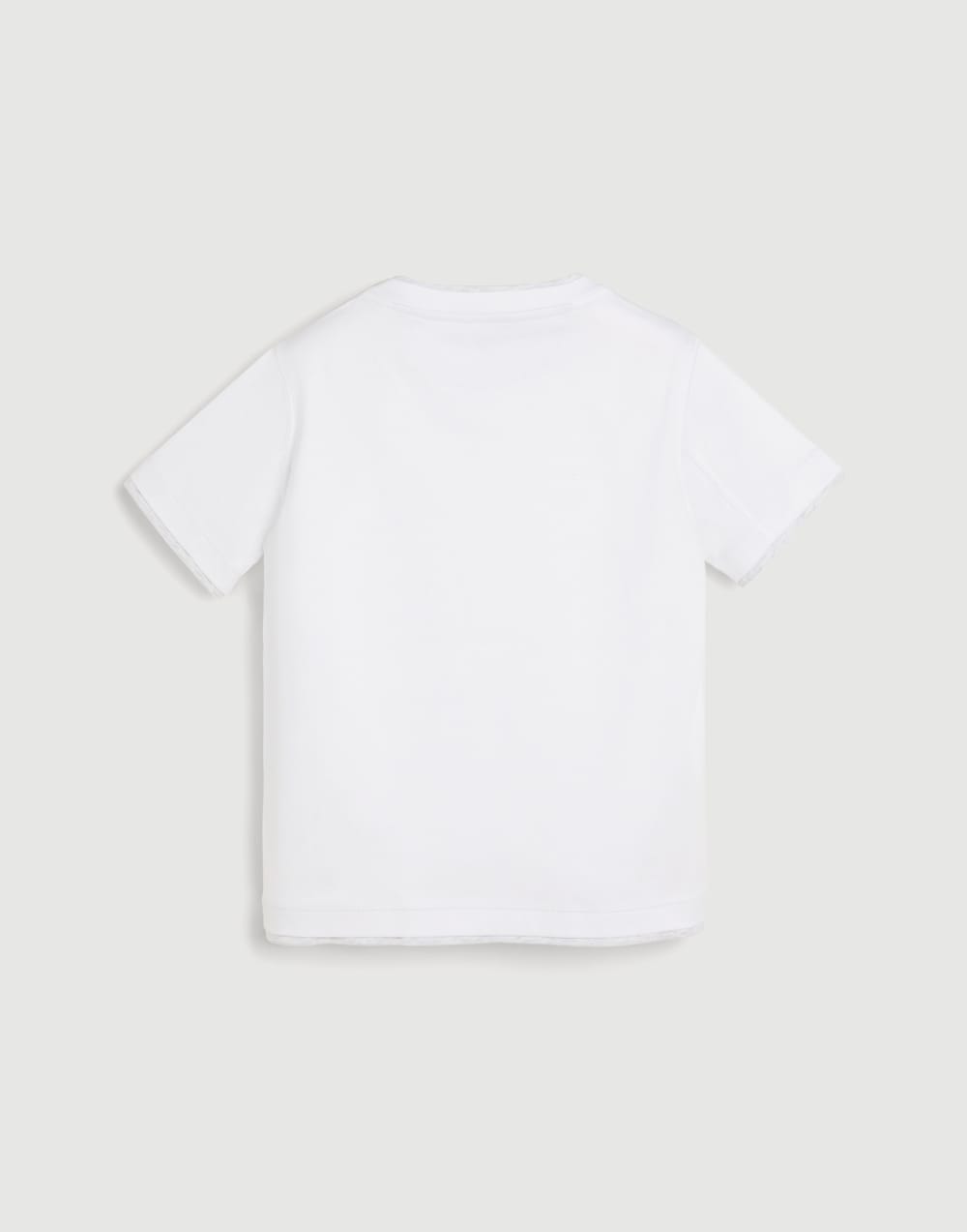 Футболка с эффектом наложения слоев Белый Мальчики - Brunello Cucinelli