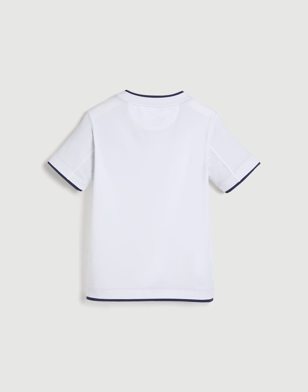 T-shirt with Faux Layering and logo White Boys - Brunello Cucinelli
