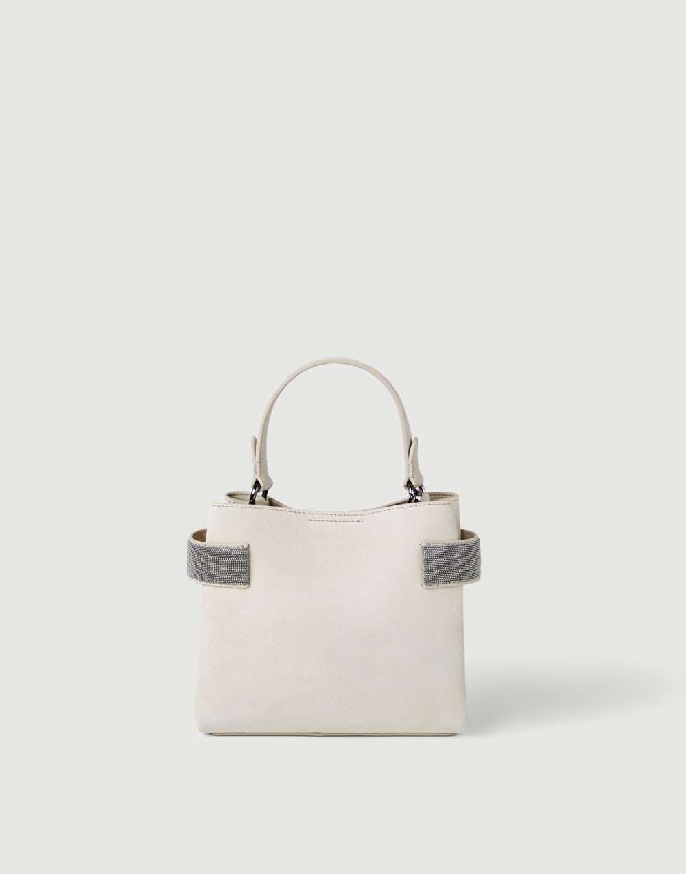 Small Top-Handle Essence bag Ivory Woman - Brunello Cucinelli