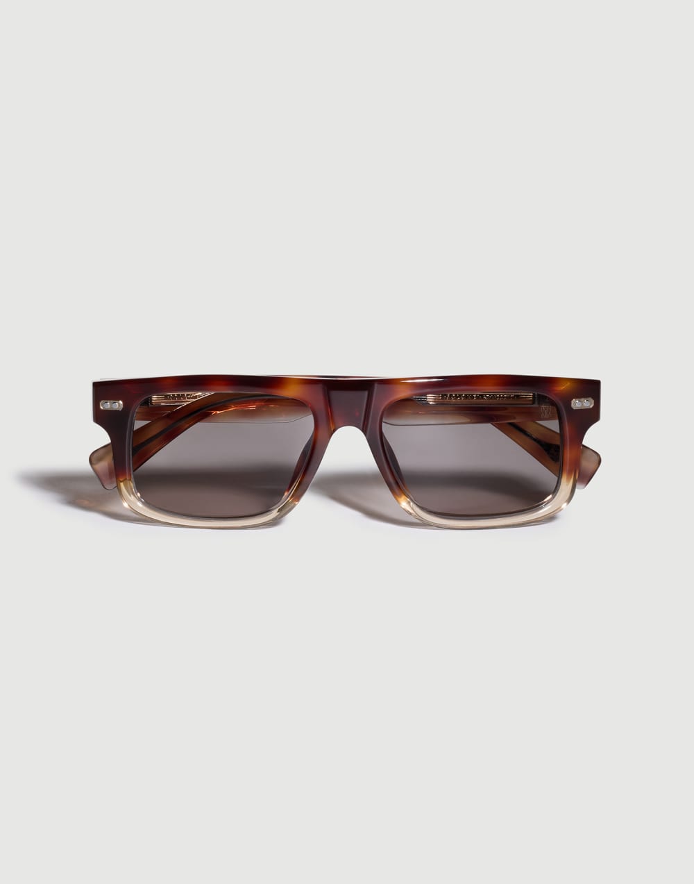 Rectangular acetate sunglasses Havana Fade Eyewear - Brunello Cucinelli