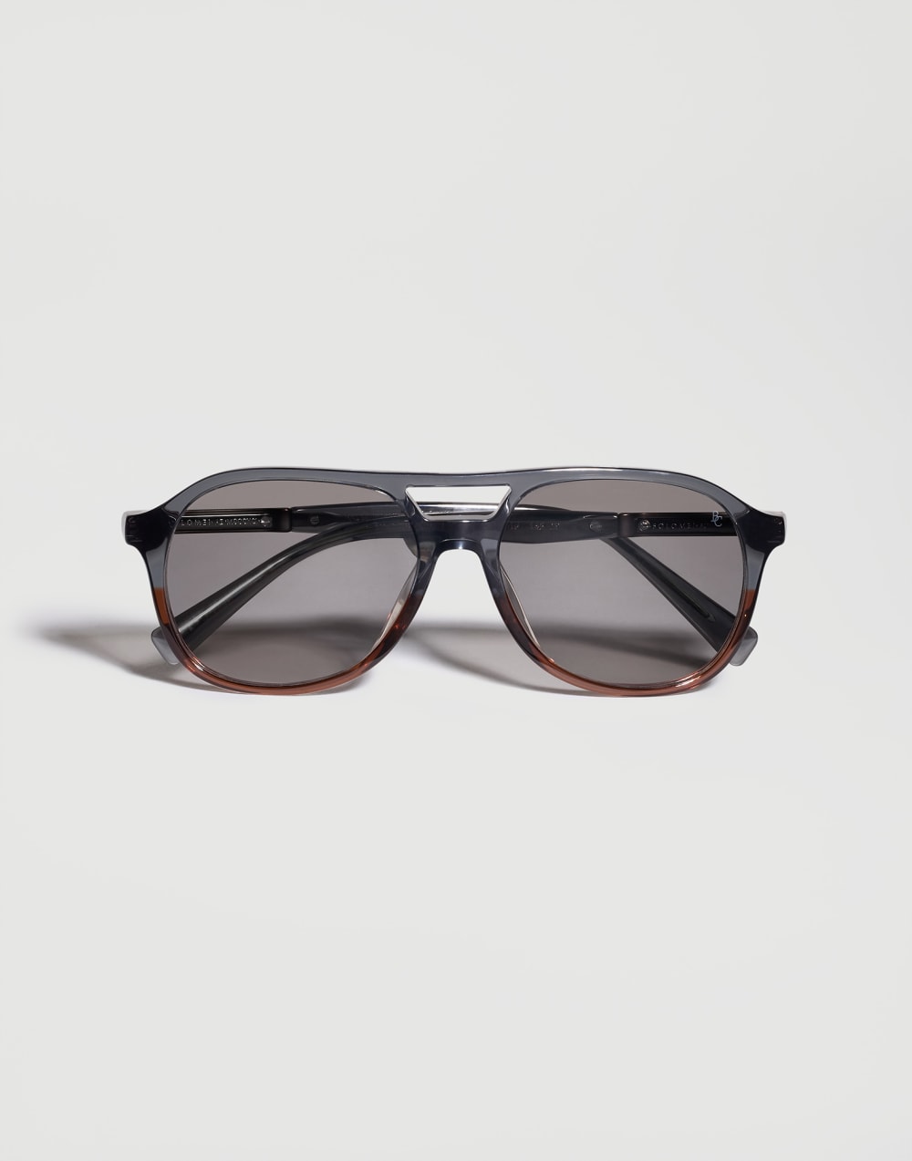 Acetate frame with polarized lenses Anthracite / Chestnut Eyewear - Brunello Cucinelli