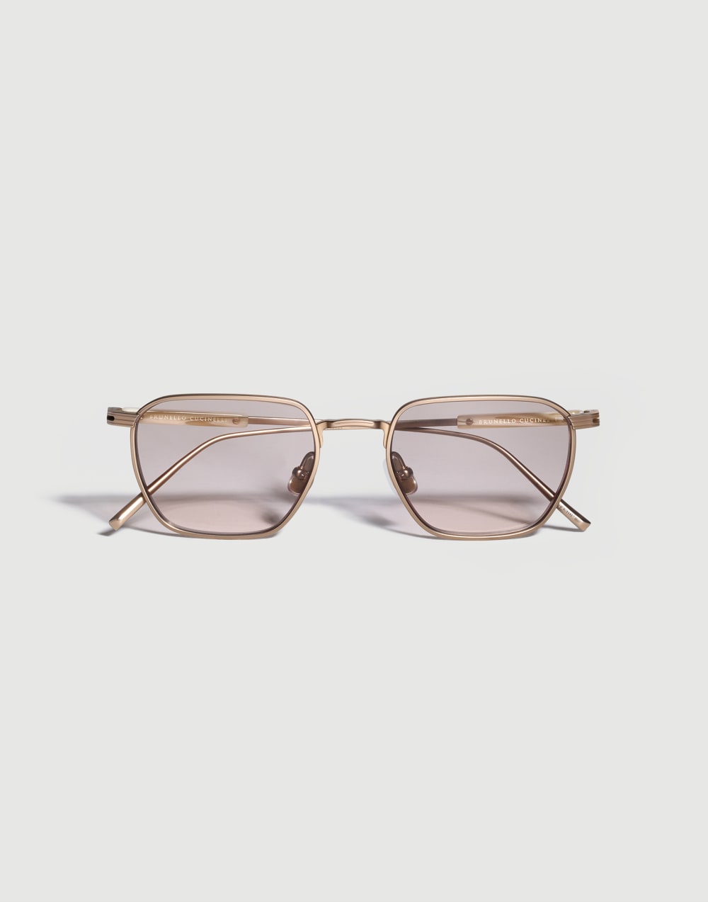 Squared titanium aperitif frame Gold Eyewear - Brunello Cucinelli