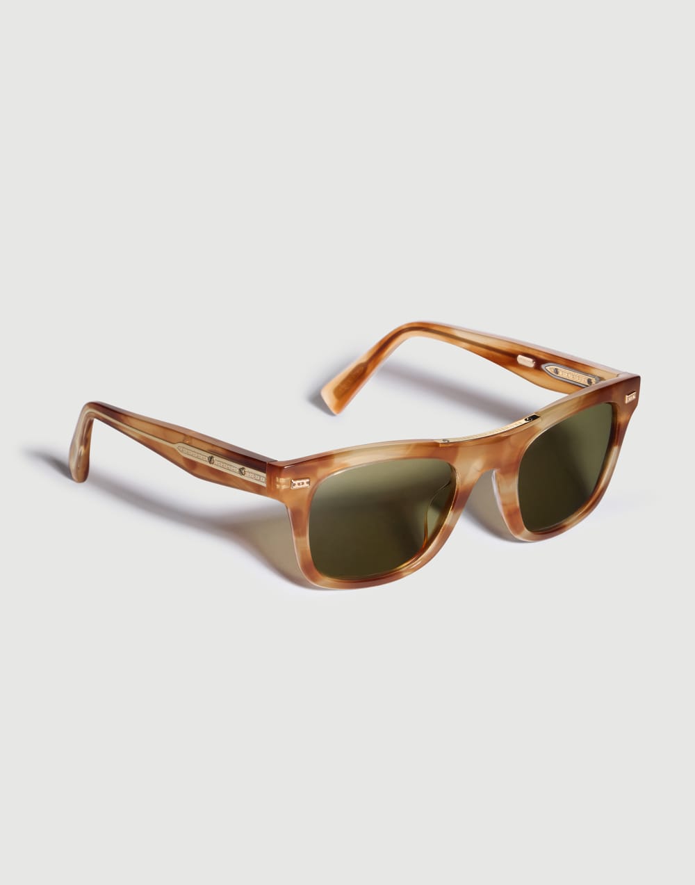 Mr. Brunello Goldcraft con oro Habana Miel Gafas - Brunello Cucinelli