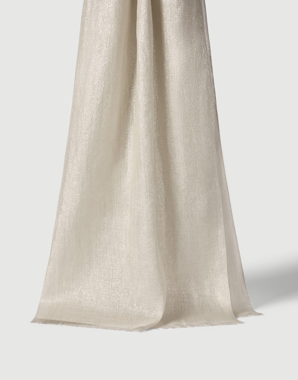 Sparkling scarf Pearl Grey Woman - Brunello Cucinelli