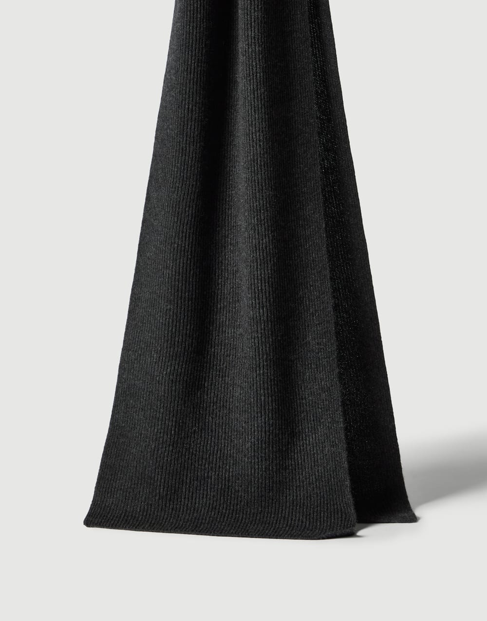 Cashmere knit scarf Lignite Grey Woman - Brunello Cucinelli