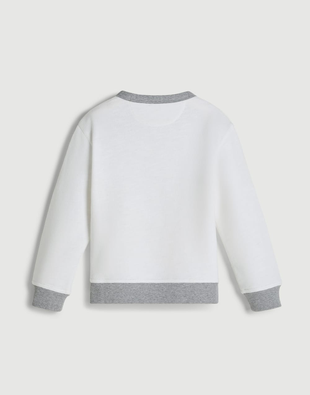 Толстовка из меланжевого футера с принтом Серый Мальчики - Brunello Cucinelli