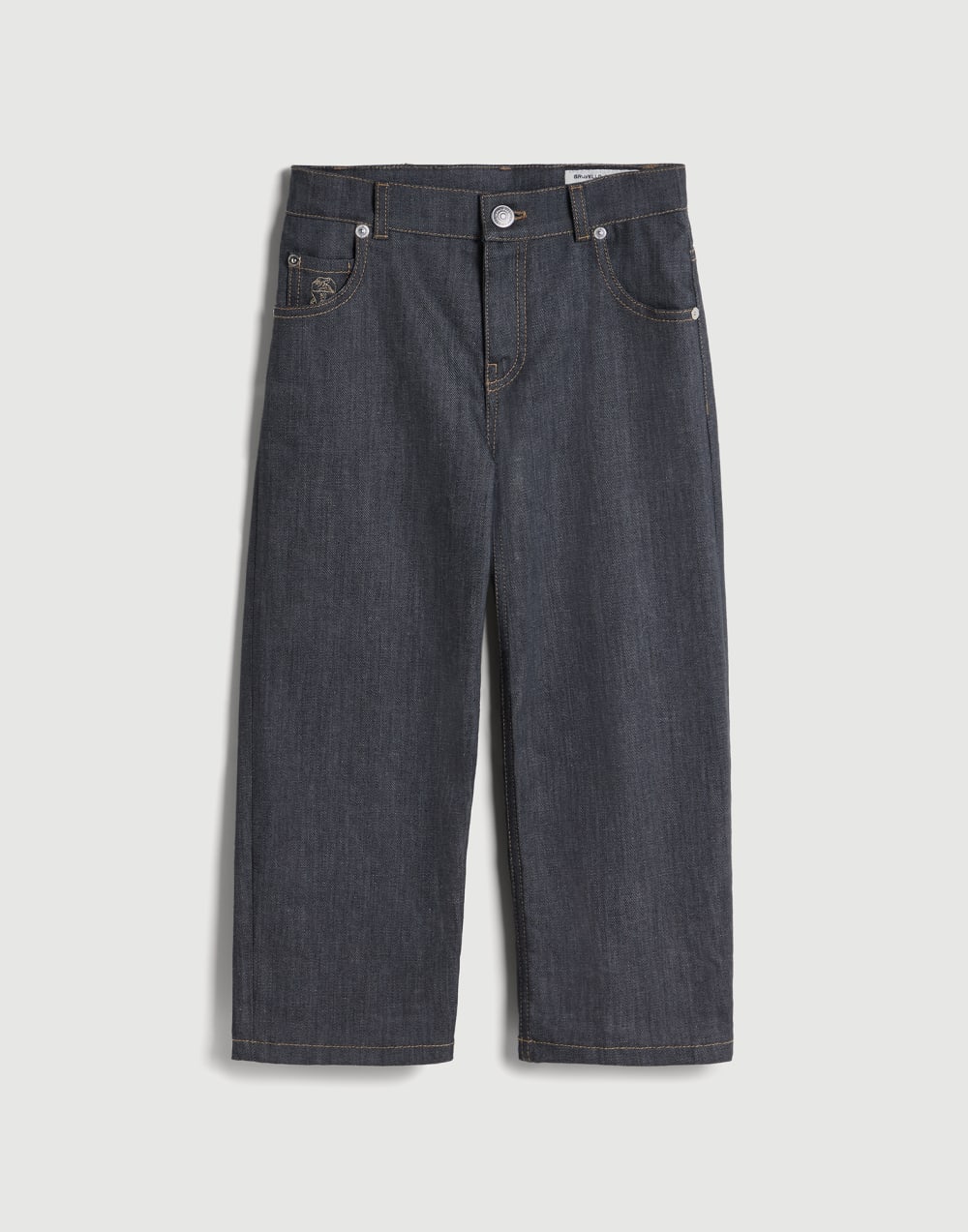 Baggy five-pocket trousers Medium Grey Boys - Brunello Cucinelli