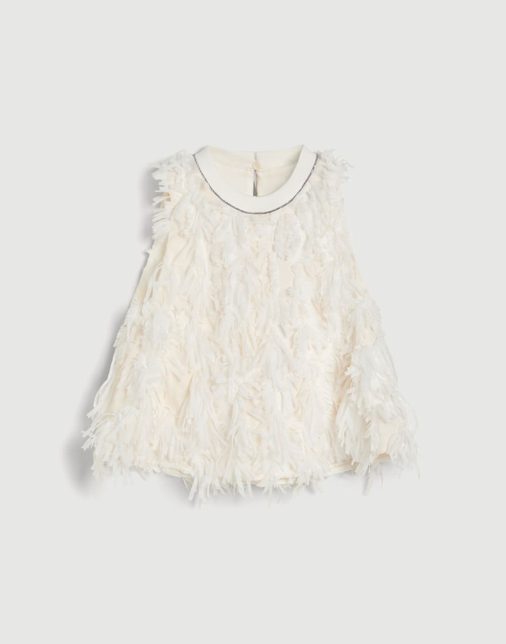 Fuzzy Feather top Panama Girls - Brunello Cucinelli