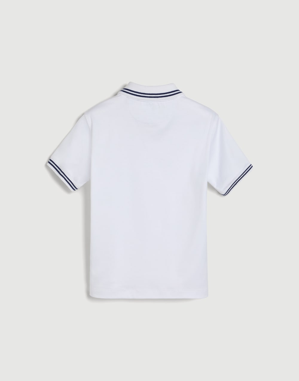 Cotton jersey polo shirt with logo White Boys - Brunello Cucinelli