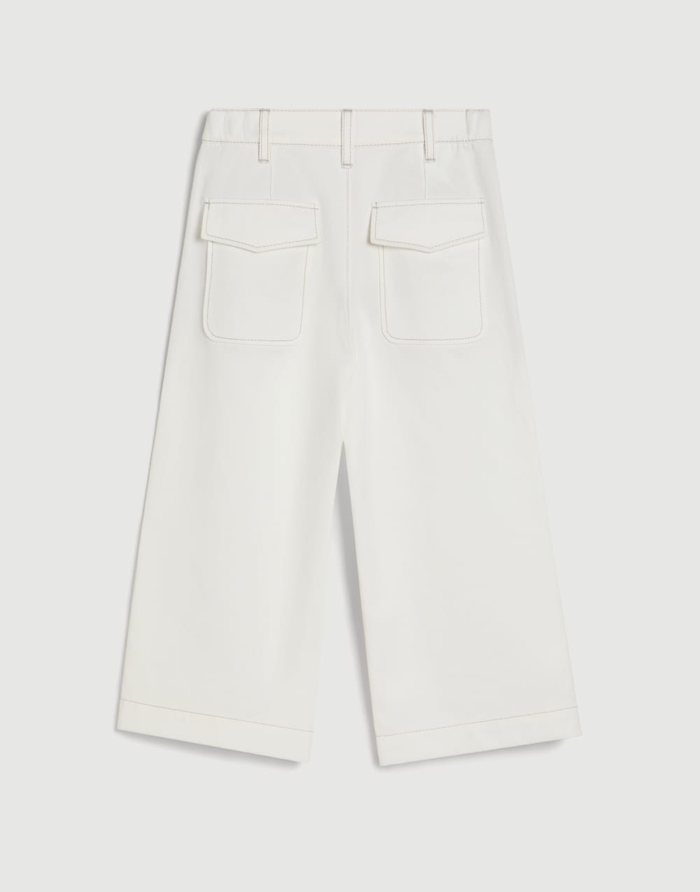 Square Cargo-Hose und Monili Weiß Mädchen - Brunello Cucinelli