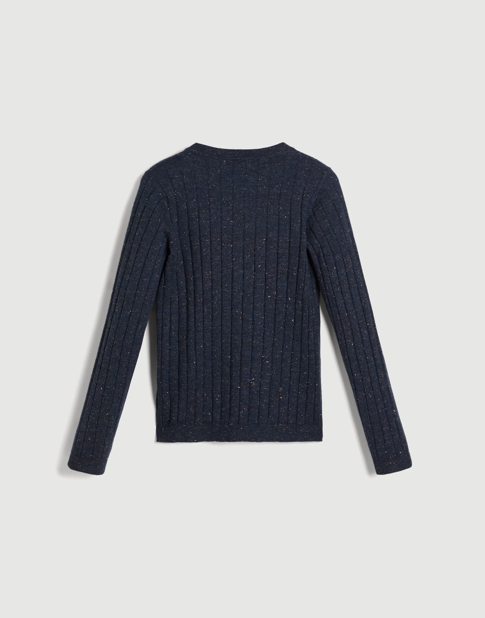 Sparkling wide rib sweater Lignite Grey Girls - Brunello Cucinelli