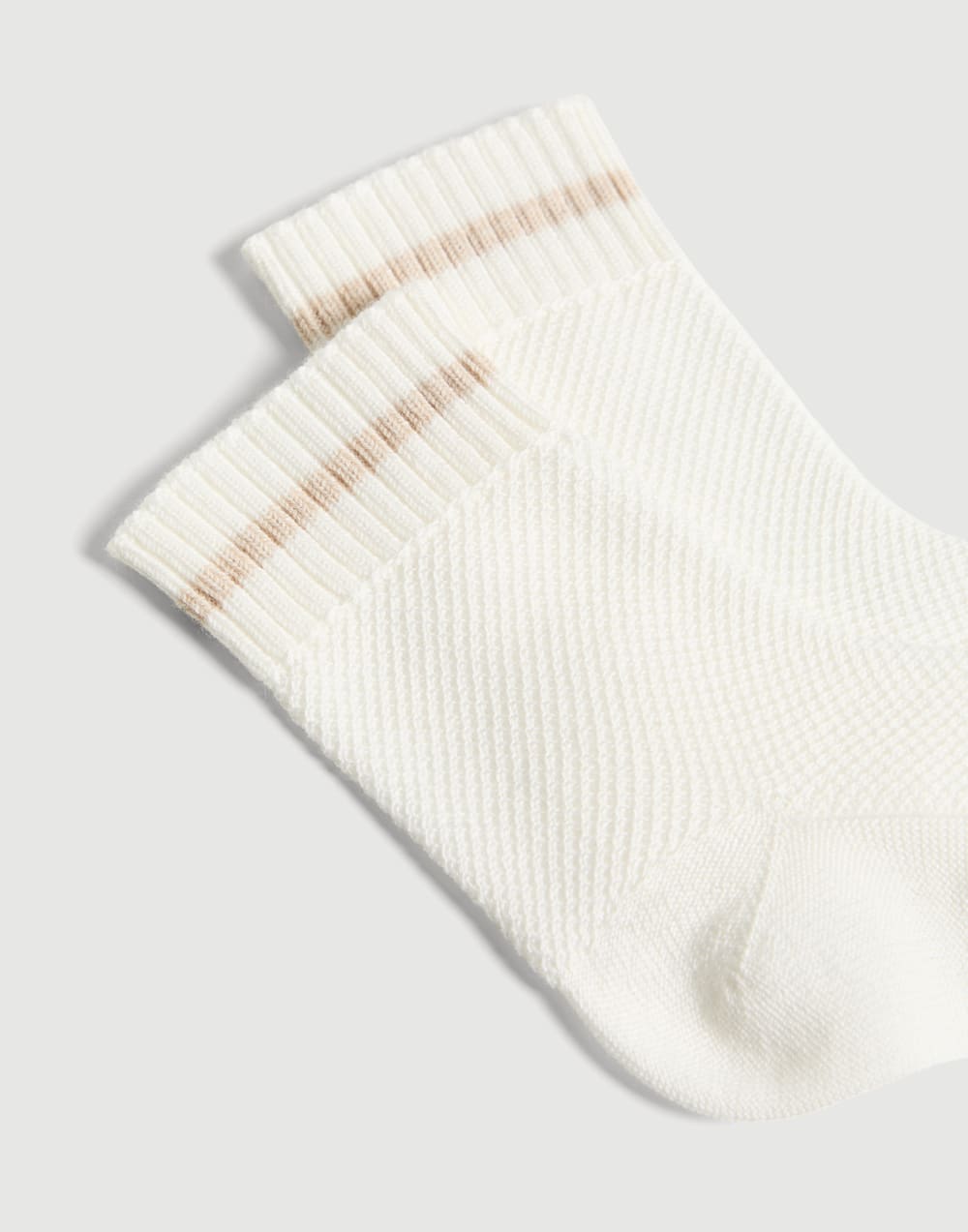 Baby Bernie-Socken in Waffelstrick Panama Baby - Brunello Cucinelli