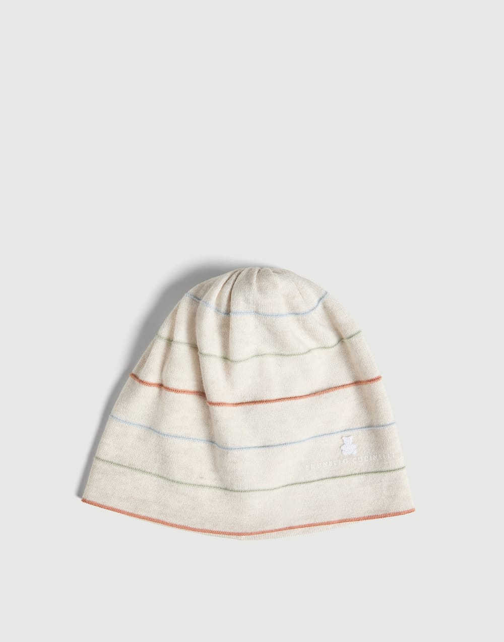 Bernie Baby striped beanie Panama Baby - Brunello Cucinelli
