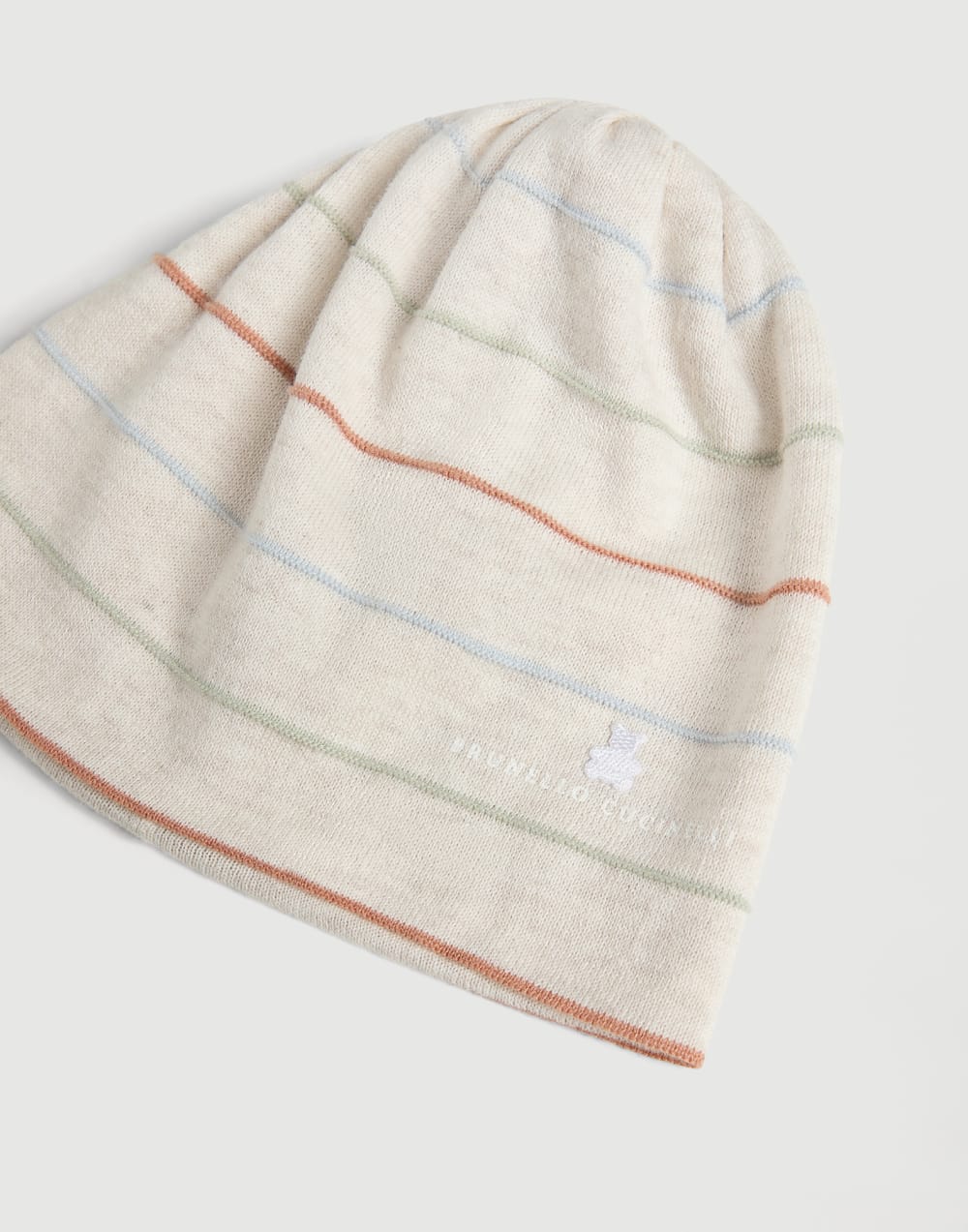 Bernie Baby striped beanie Panama Baby - Brunello Cucinelli