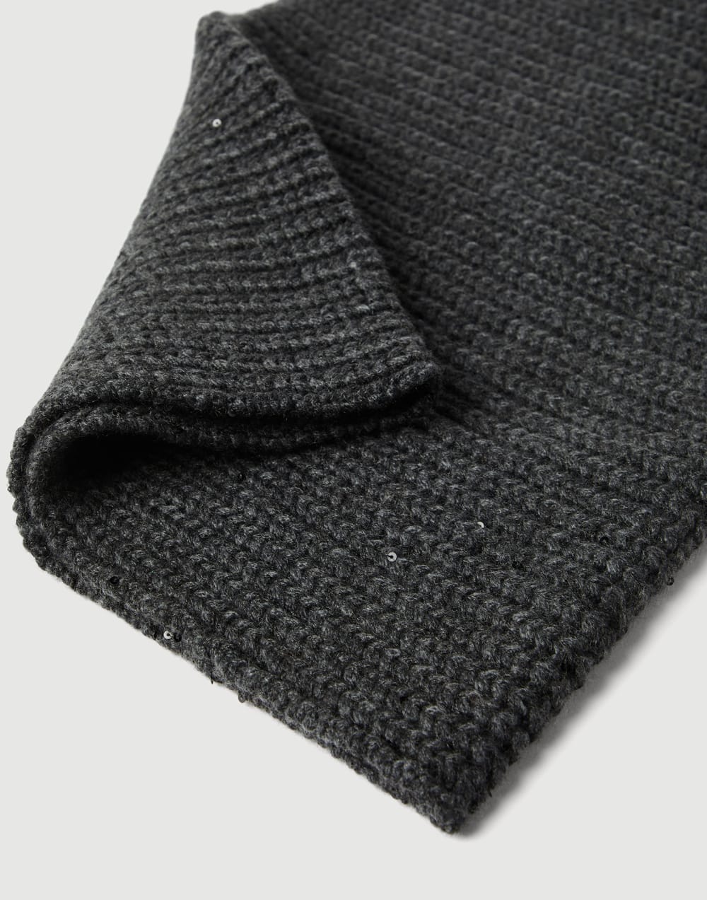 Dazzling neck warmer Dark Grey Woman - Brunello Cucinelli