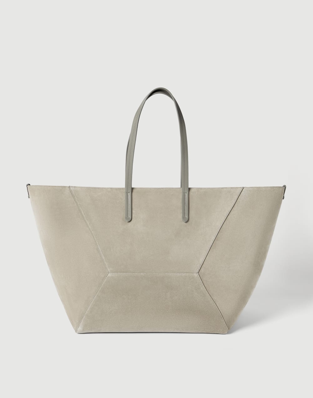 Suede large BC Duo bag Khaki Woman - Brunello Cucinelli