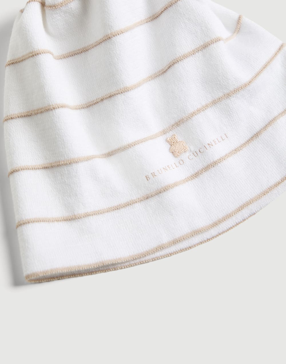 Bernie Baby knit beanie Brown Baby - Brunello Cucinelli