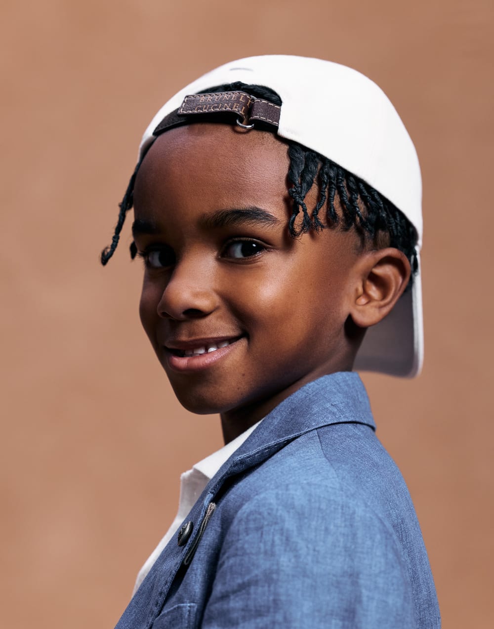 Lightweight denim baseball cap White Boys - Brunello Cucinelli