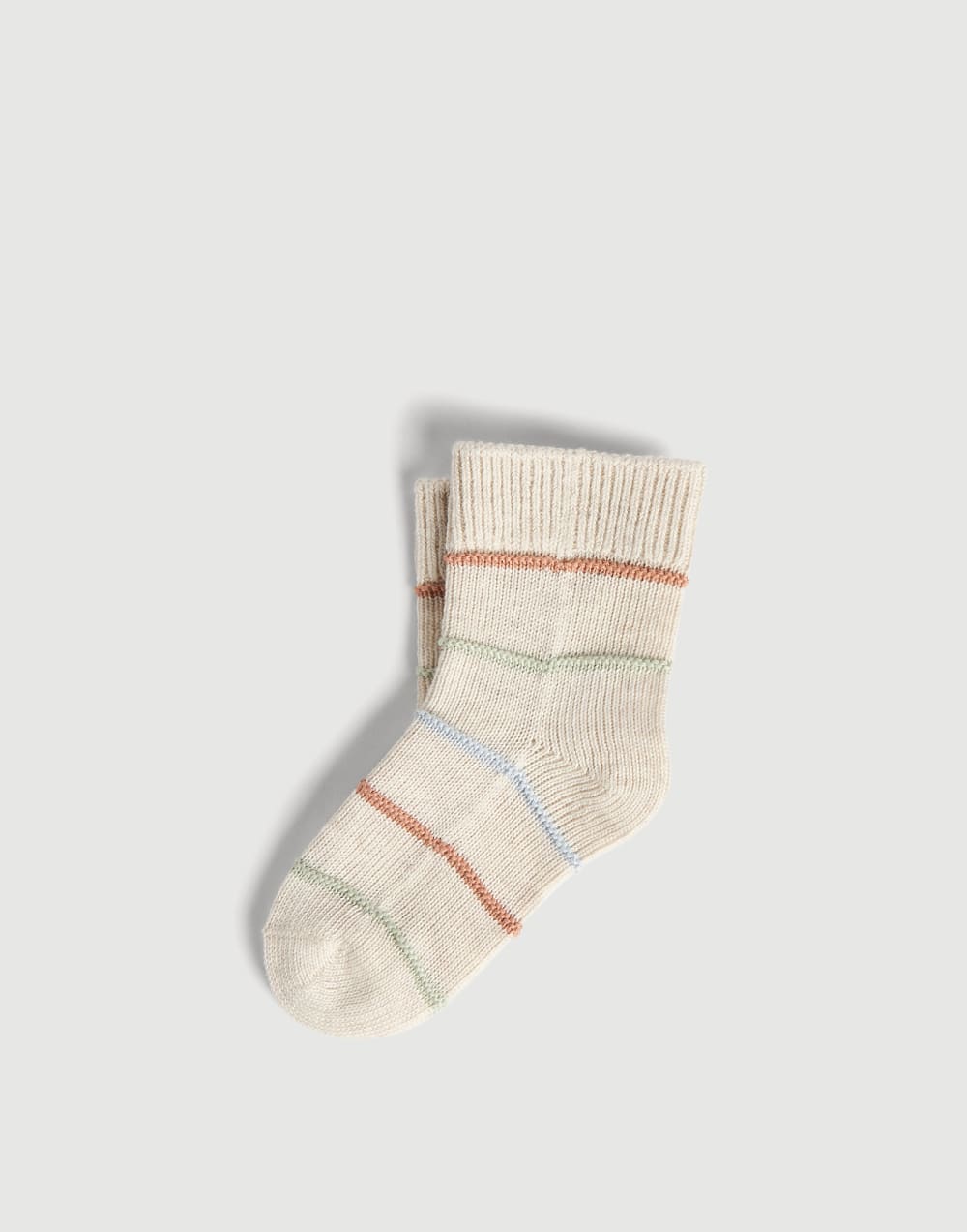 Baby Bernie striped socks Oat Baby - Brunello Cucinelli