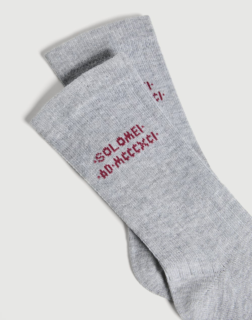 Cotton knit socks with intarsia Grey Boys - Brunello Cucinelli