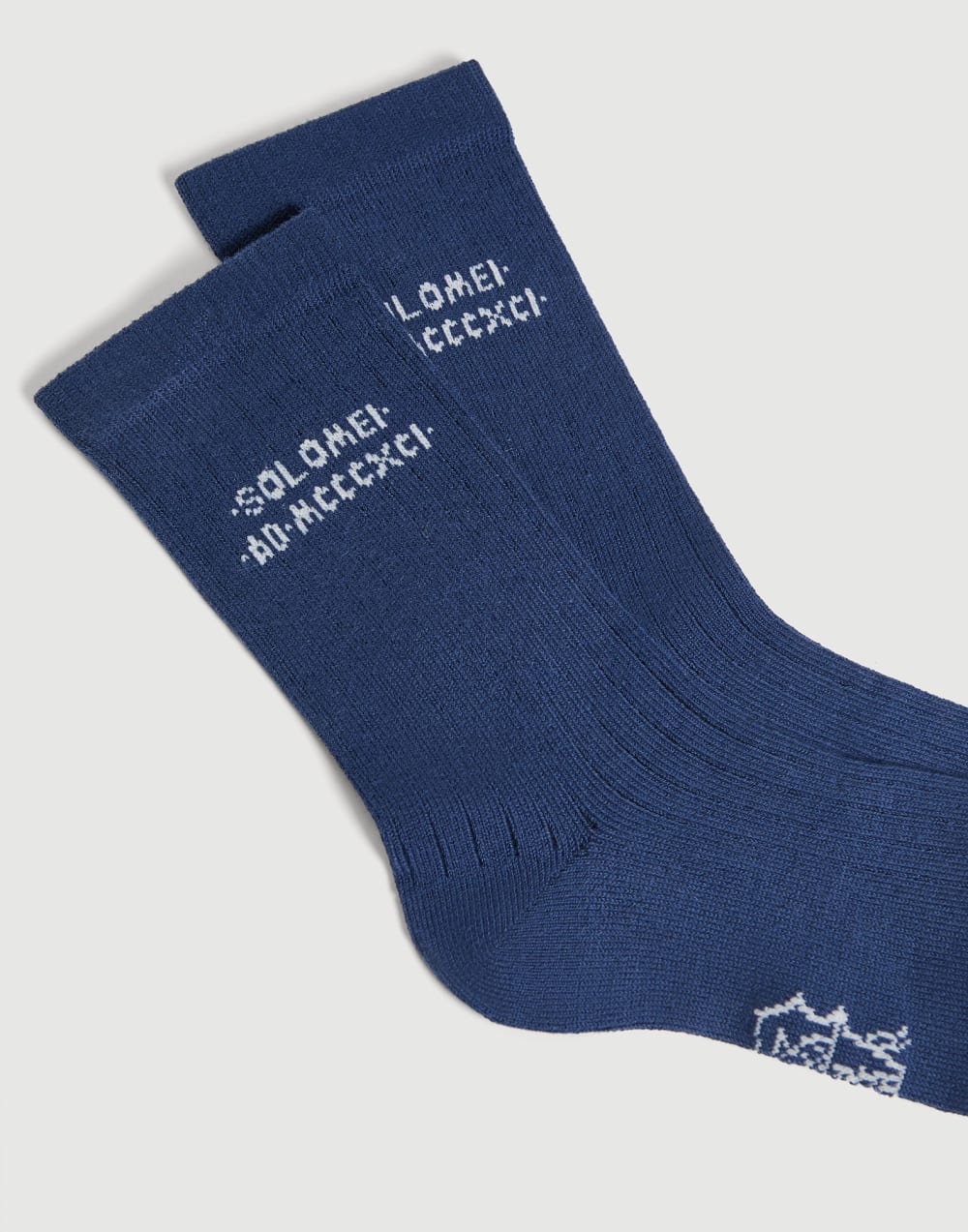 Cotton knit socks with intarsia Blue Boys - Brunello Cucinelli