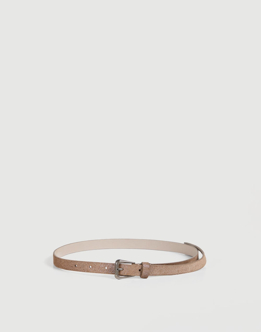 Lamé suede belt Light Brown Girls - Brunello Cucinelli