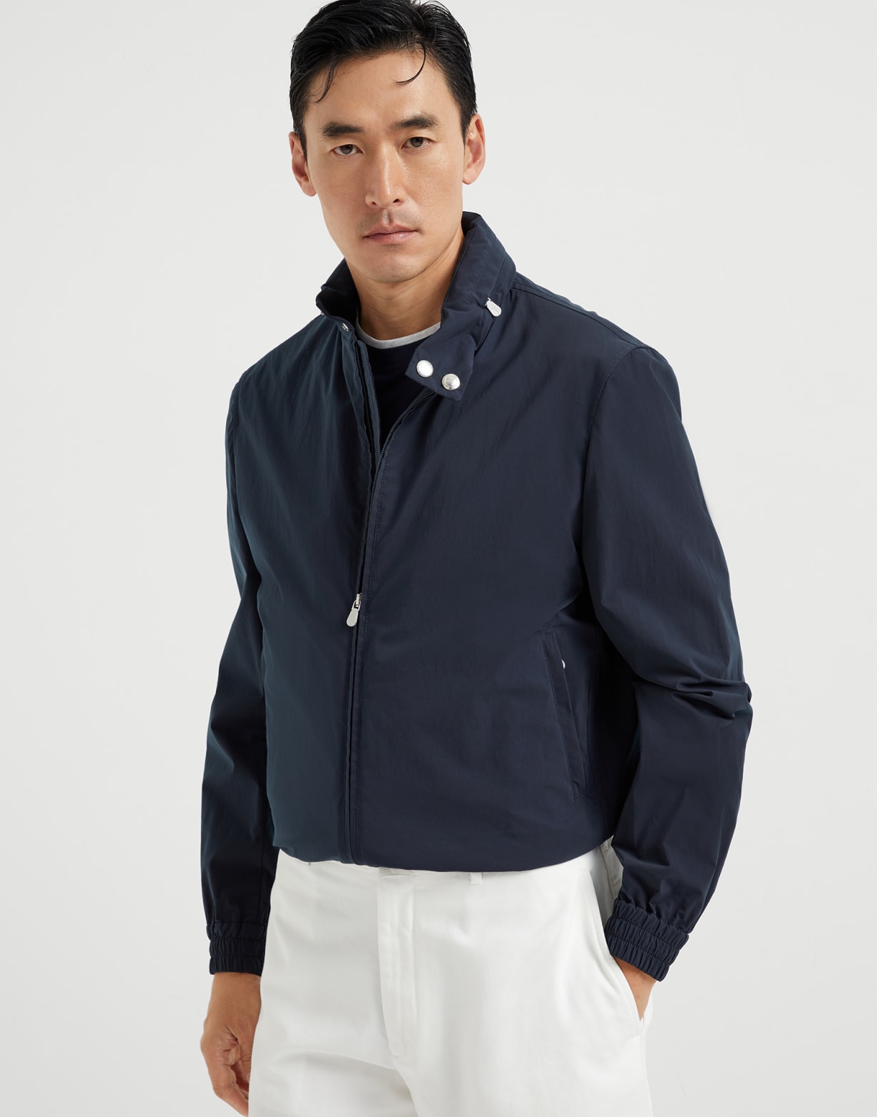 Water-resistant outerwear Navy Blue Man - Brunello Cucinelli