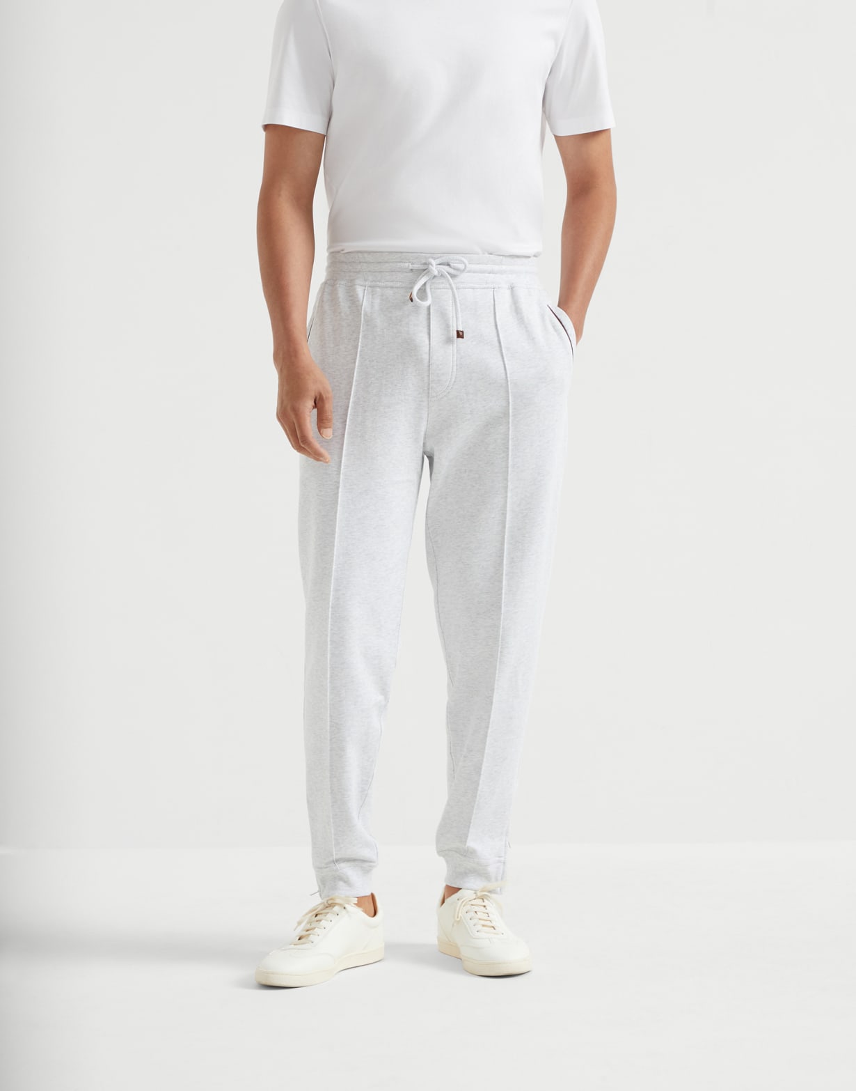 Pantalone con crête Perla Uomo - Brunello Cucinelli