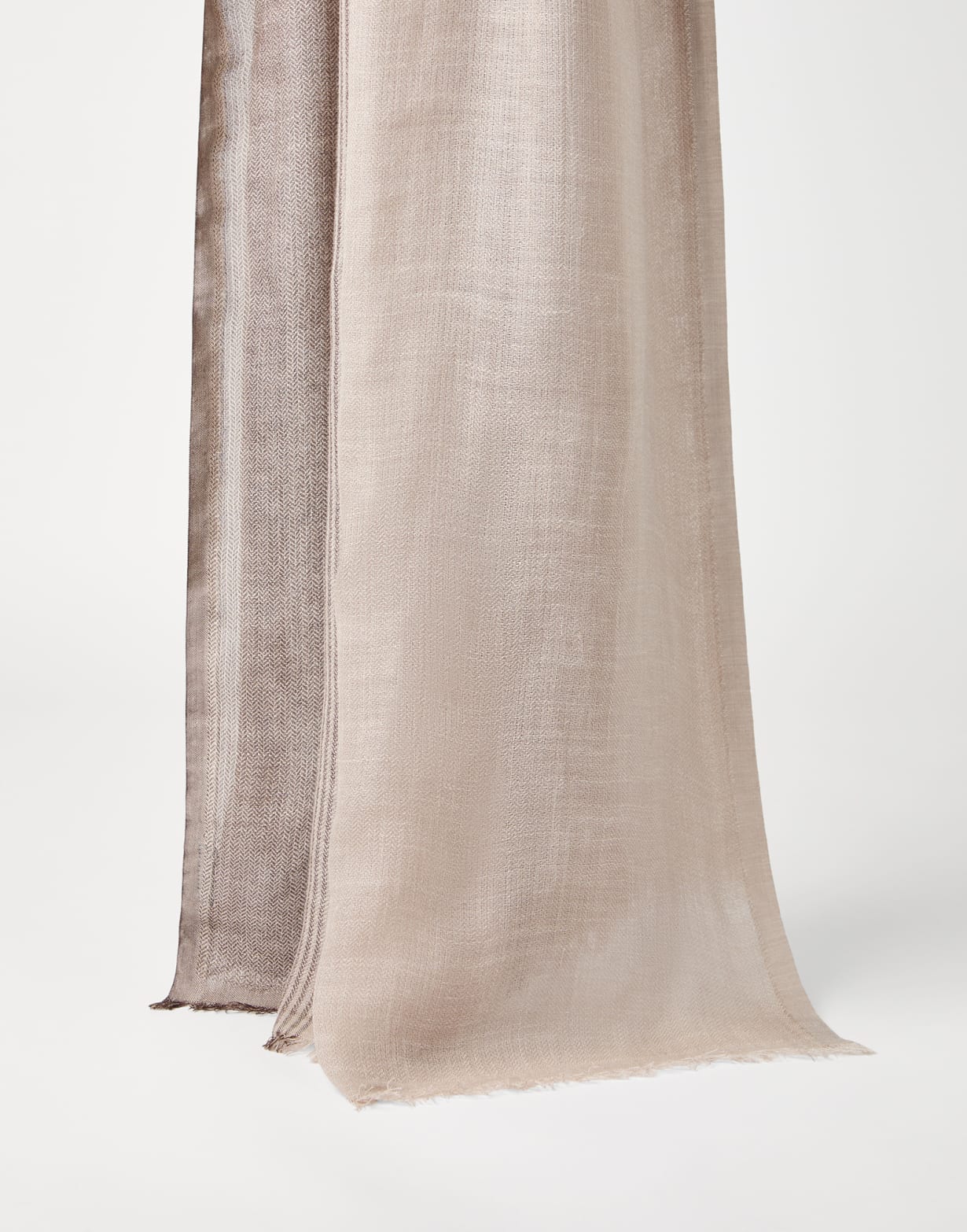 Linen and silk scarf Yuta Man - Brunello Cucinelli