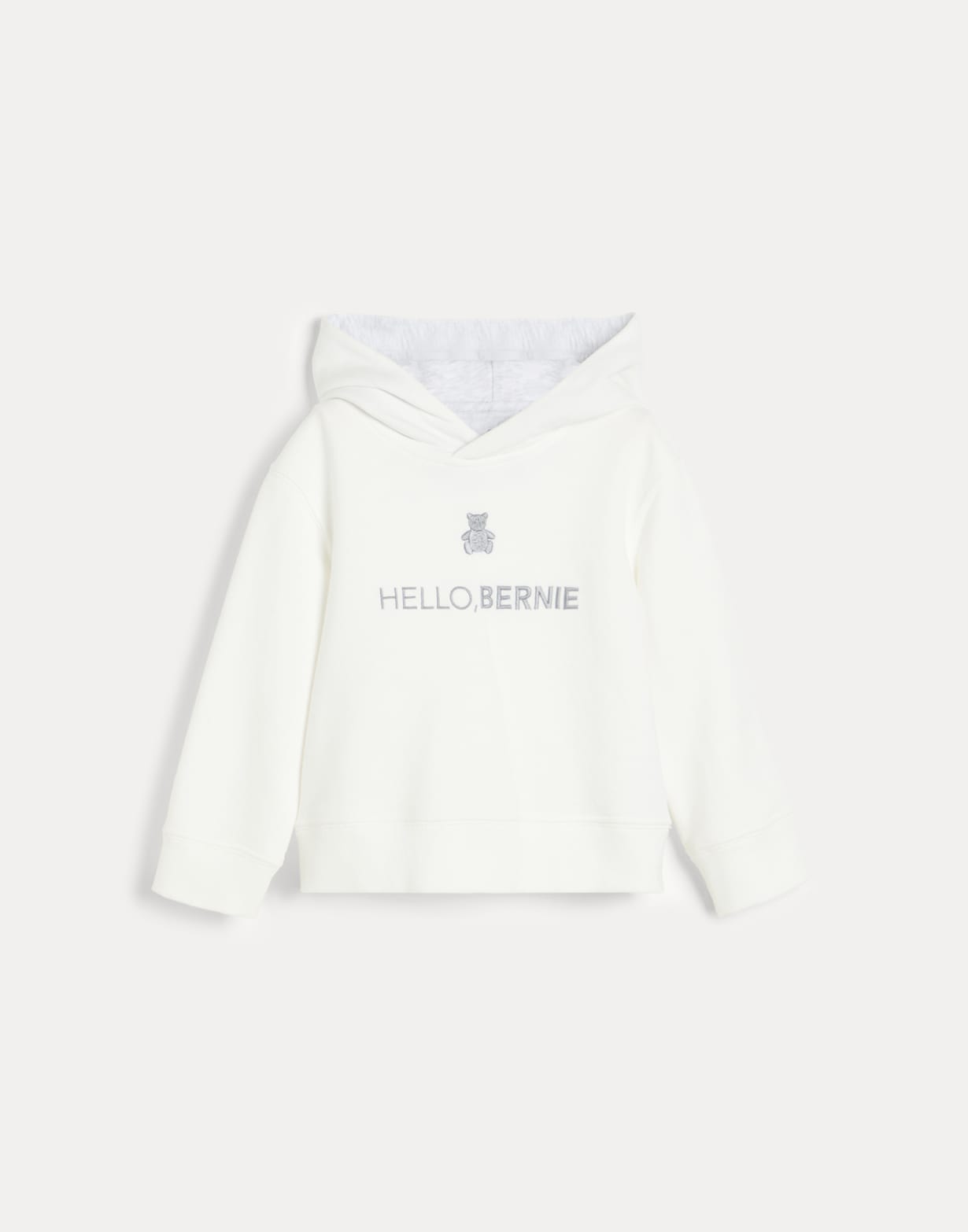 Sweatshirt with hood Off-White Baby - Brunello Cucinelli